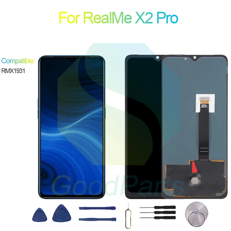 

For RealMe X2 Pro LCD Display Screen 6.5" RMX1931 For RealMe X2 Pro Touch Digitizer Assembly Replacement