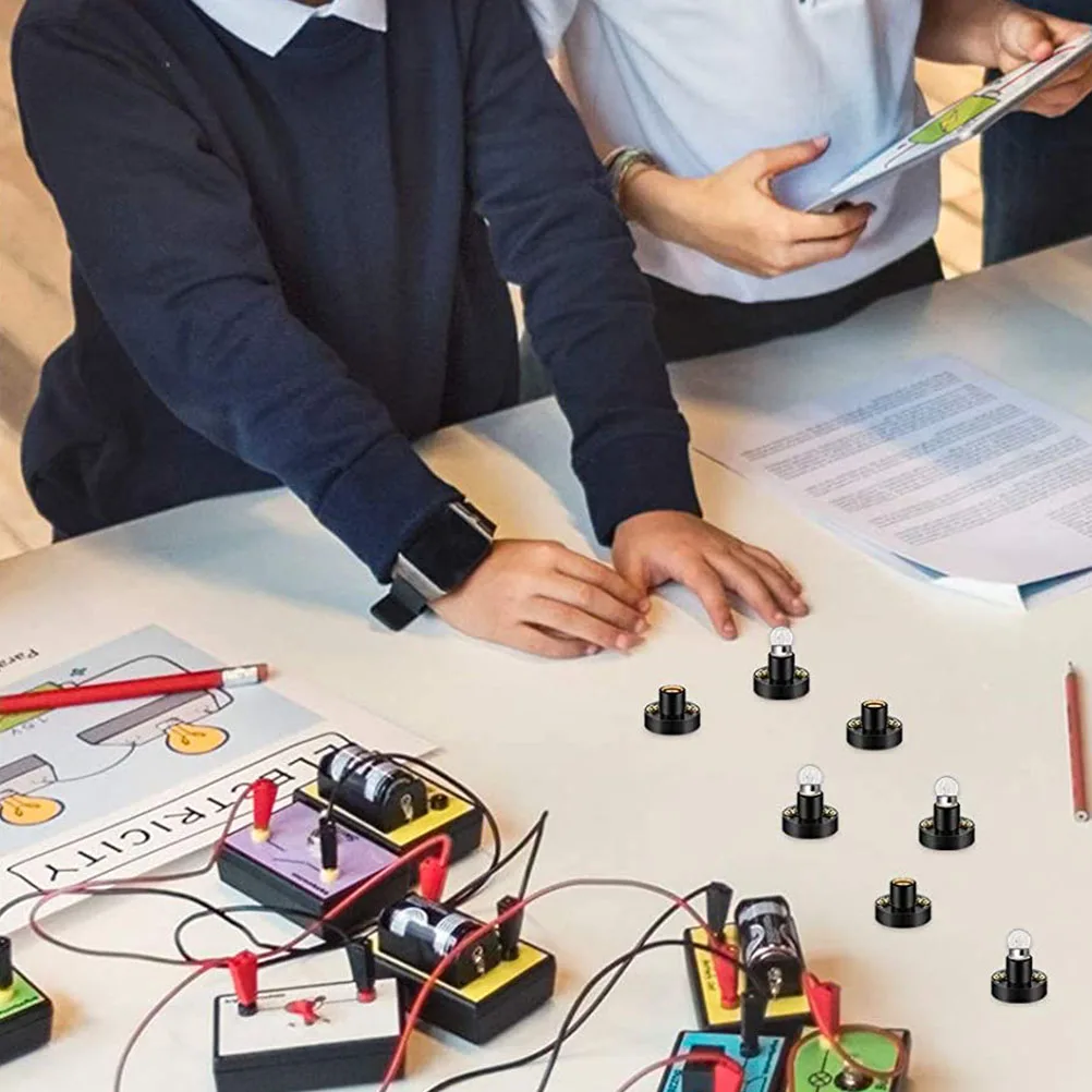 

5Pcs Screw Lamp Holder Plastic Physics Lab Equipment Electricity Teaching Aids Circuit Experiment Tools Physics Lamp Base