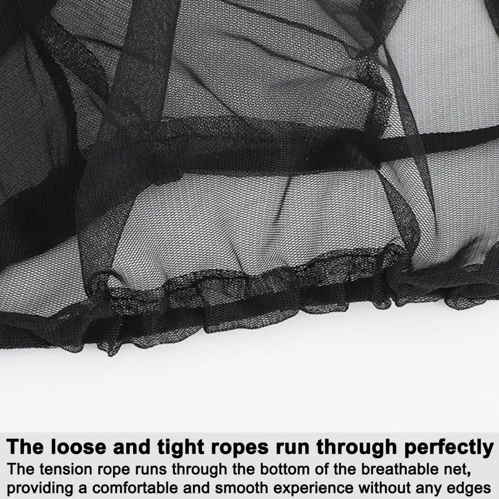 Lightweight Net Mosquito-proof Mesh Net Hat for Outdoor Activities Hunter Hiker Essential Anti-insect Bee Net Cap for Summer