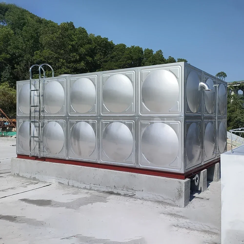 installation Customized stainless steel water tank sectional water tank water storage tank