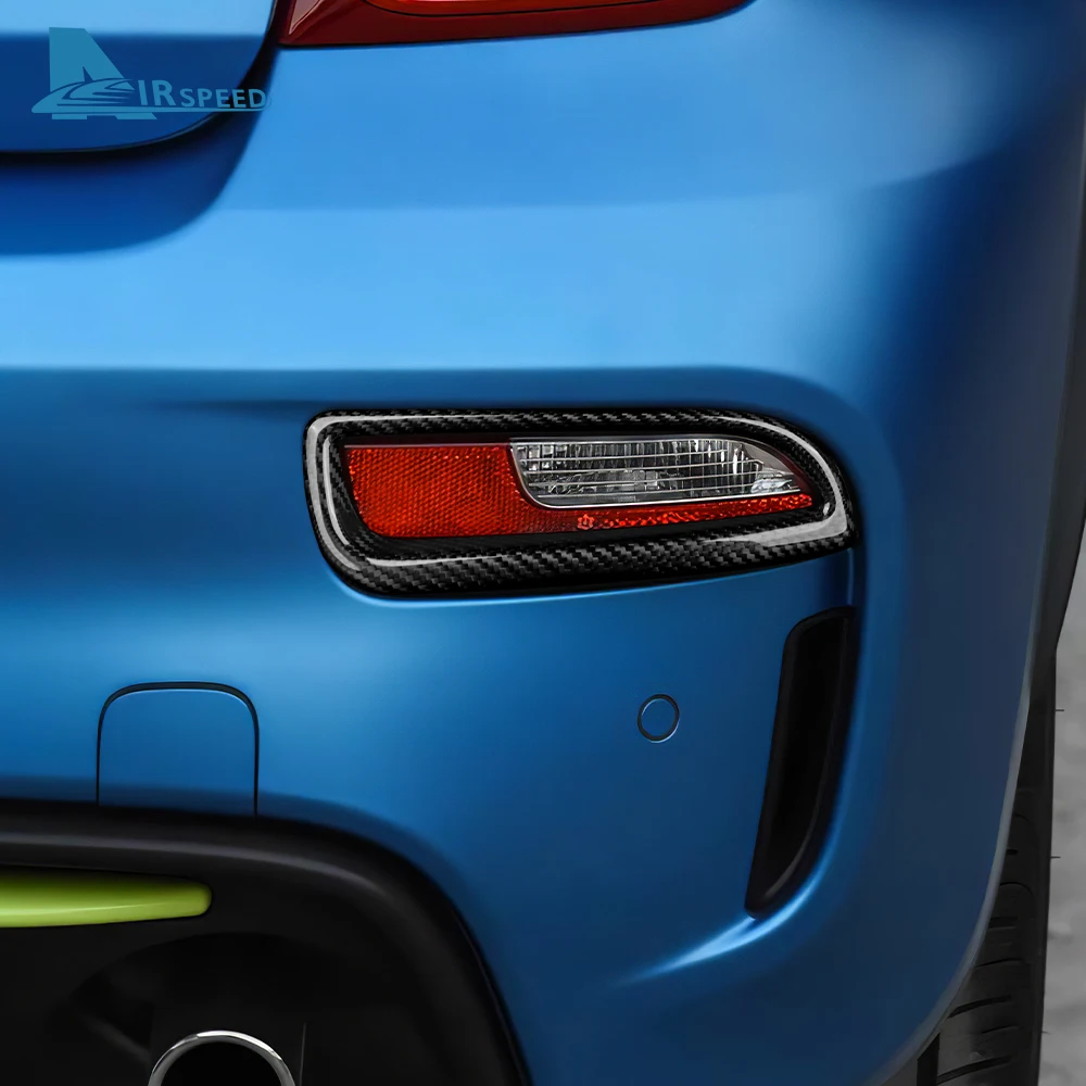 

Для Abarth 595 695 2017 2018 2019 2020 2021 2022 2023 2024 Наклейка из настоящего твердого углеродного волокна Задний задний противотуманный фонарь Рамка 1 пара