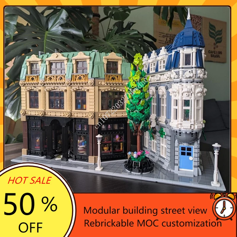 

10507PCS The Old Distric Modular MOC Creative street view Model Architecture Education Custom Puzzle Assembly Model Toys Gifts