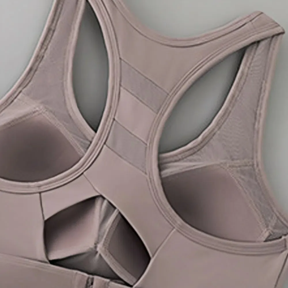 

Fashionable Fixed Pad Sports Bra Slim Beauty Back Yoga Underwear Anti Sagging Shockproof Training Fitness Bra Running