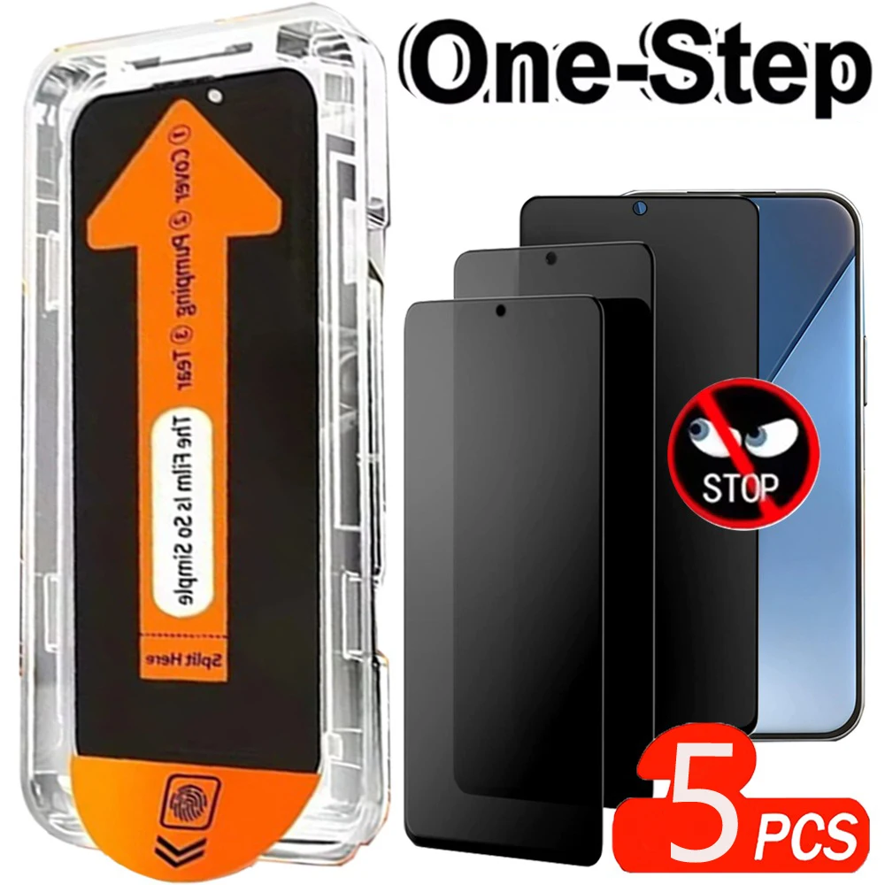 5 Stück staubfreie Sichtschutzfolie für Nothing Phone 4A Pro 2A Plus 3A Lite CMF Phone 1 2 Pro Anti-Spionage-Schutzfolie aus gehärtetem Glas