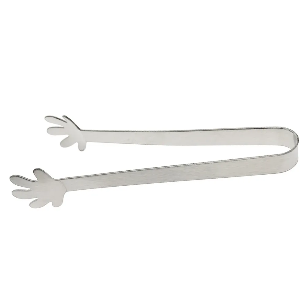 Premium Stainless Steel Mini Food Tongs Palm Shape Easy Grip Adjustable Width for Appetizers Desserts Breakfast Wedding Home