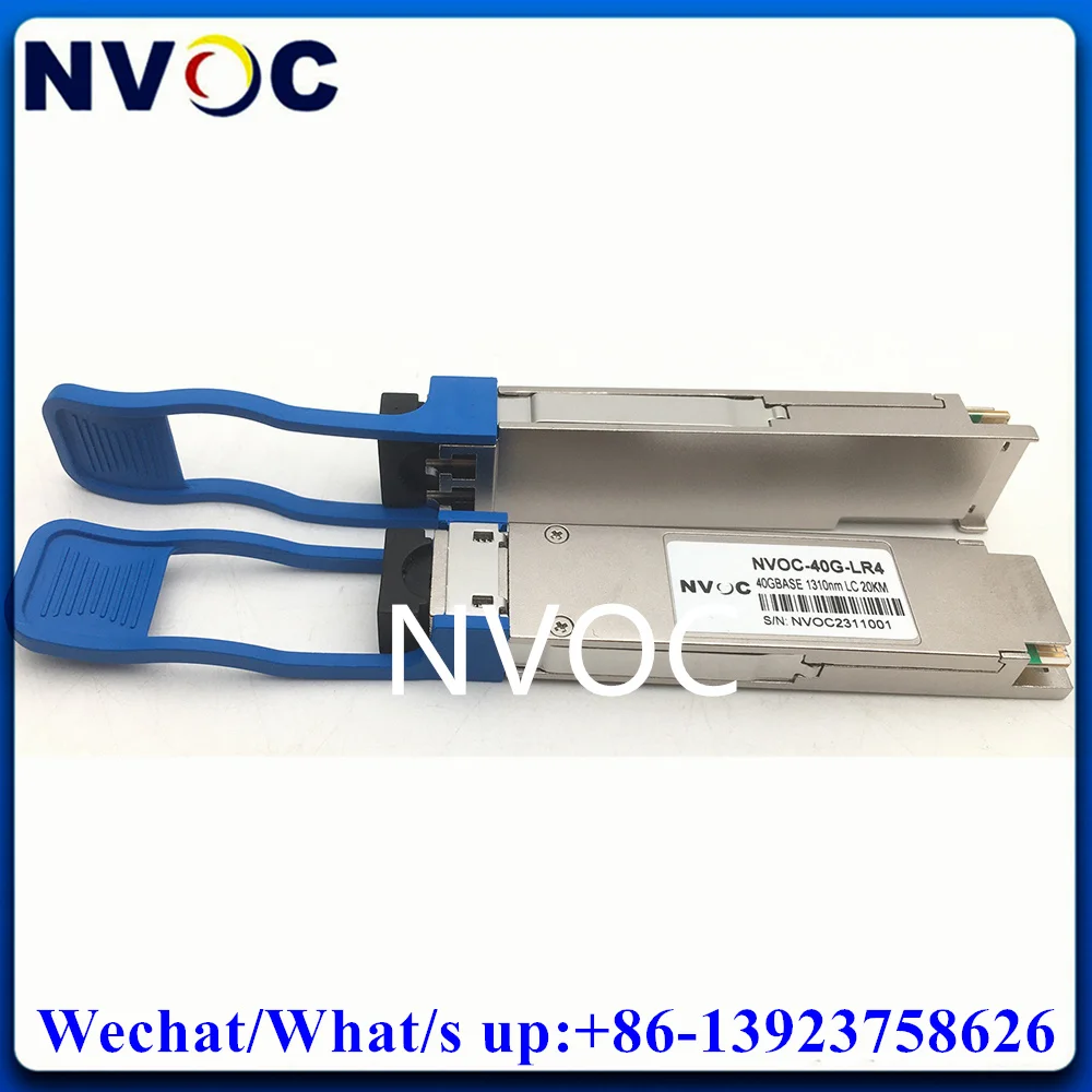 

2Pcs 40Gbps 1310nm 20km LC Connector Single Mode Fiber Optical Module QSFP+LR4 DDM Function SMF Switch Transceiver Optic