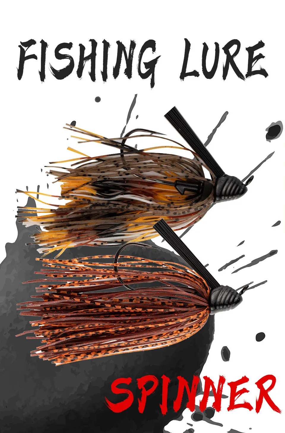 Walk Fish 1 Stück Chatter bait Köder 7g 10g 14g Spinner Köder Angeln Köder Jig Head Buzz bait für Bass Hecht Zander Spinner bait Angeln – Detail 1