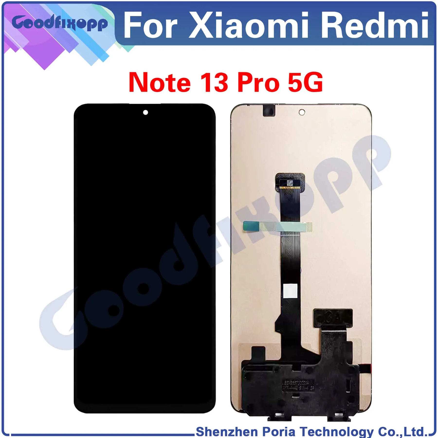 

For Xiaomi Redmi Note 13 Pro 5G LCD Display Touch Screen Digitizer Assembly For Note13Pro Repair Parts Replacement