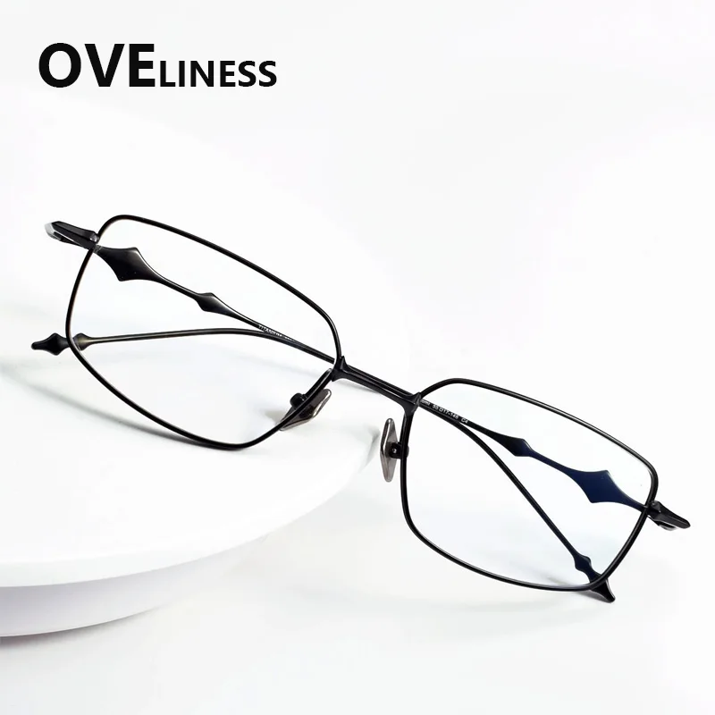 

2025 Retro square Pure Titanium Glasses Frame Men Women eyeglasses frames New Brand Design eyewear High Quality male spectacles