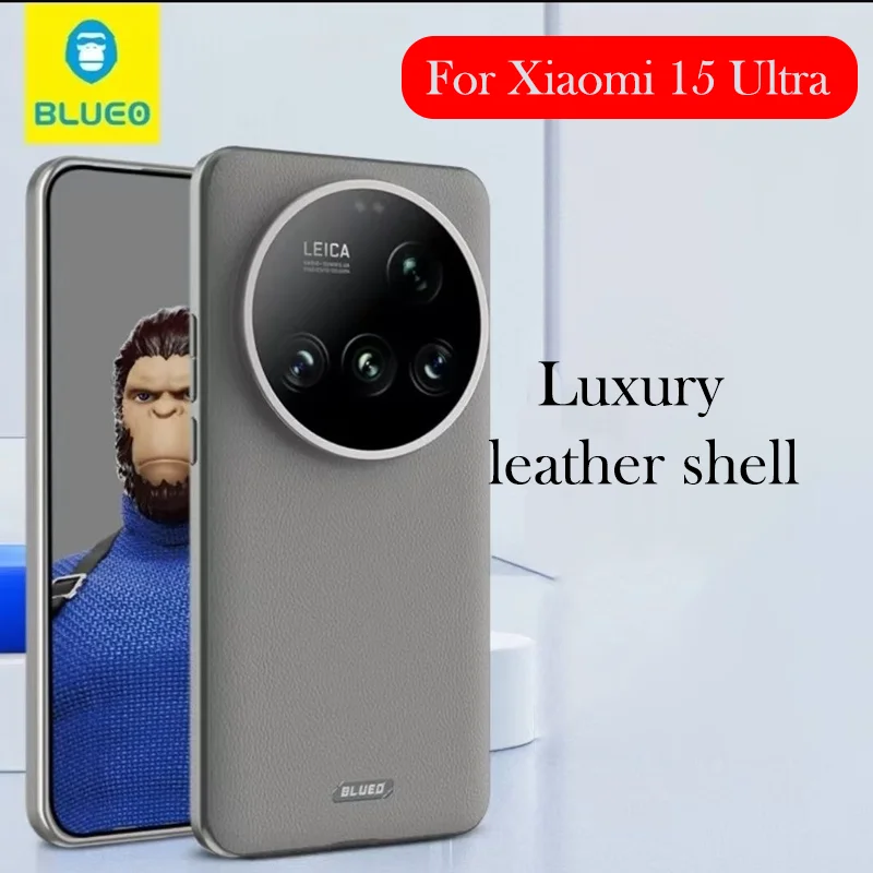 

Оригинальный чехол Blueo для Xiaomi 15, ультра роскошный кожаный чехол на заднюю панель для XIAOMI 15, ULTRA