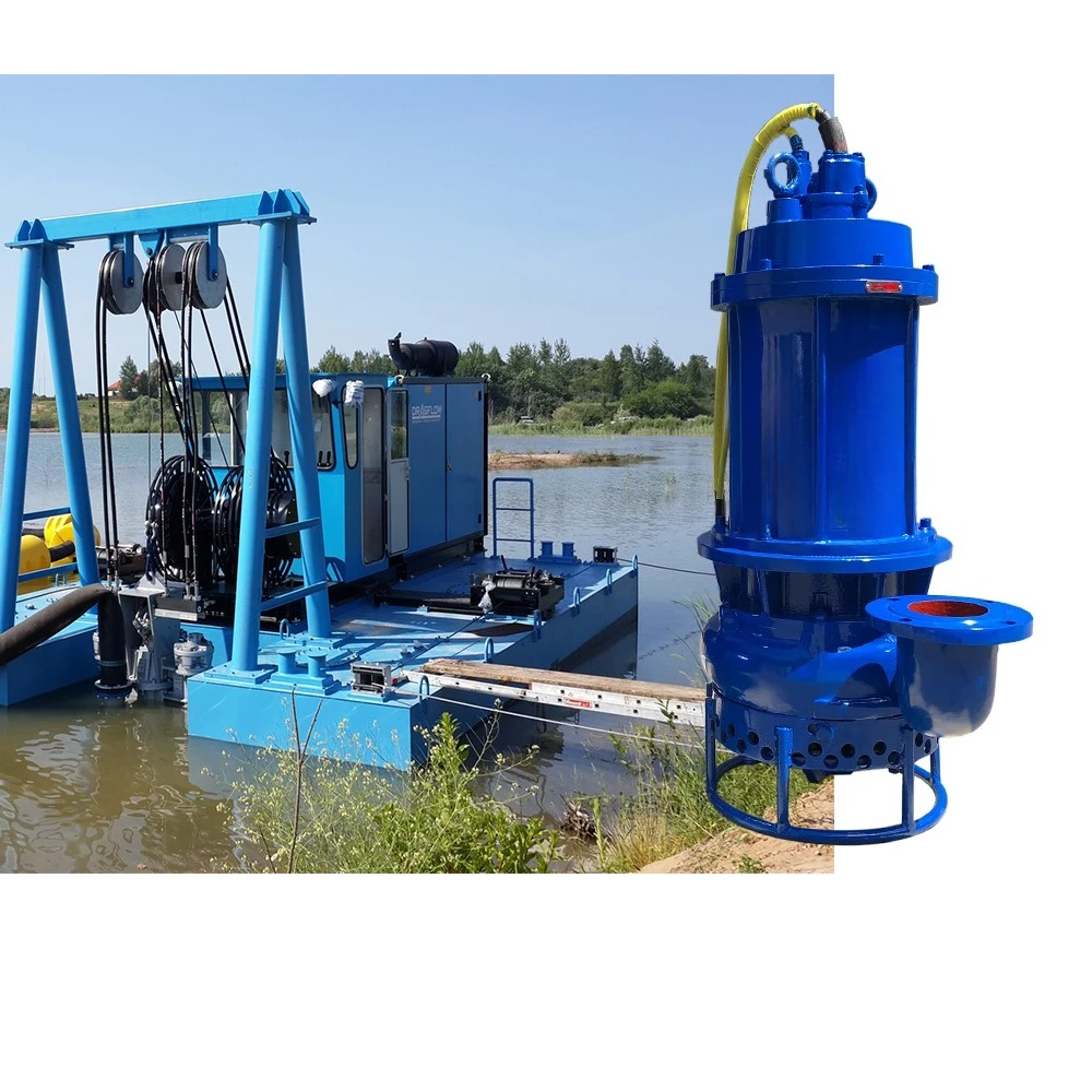 Submersible  sand dredger for dredging vertical dredging slurry pump