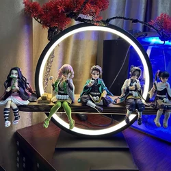 Ghost Slayer Blade Anime Action Figure Sitting Posture Onigiri Tanjiro Douzi Model Decoration Boxed Desktop Decoration Doll Toy