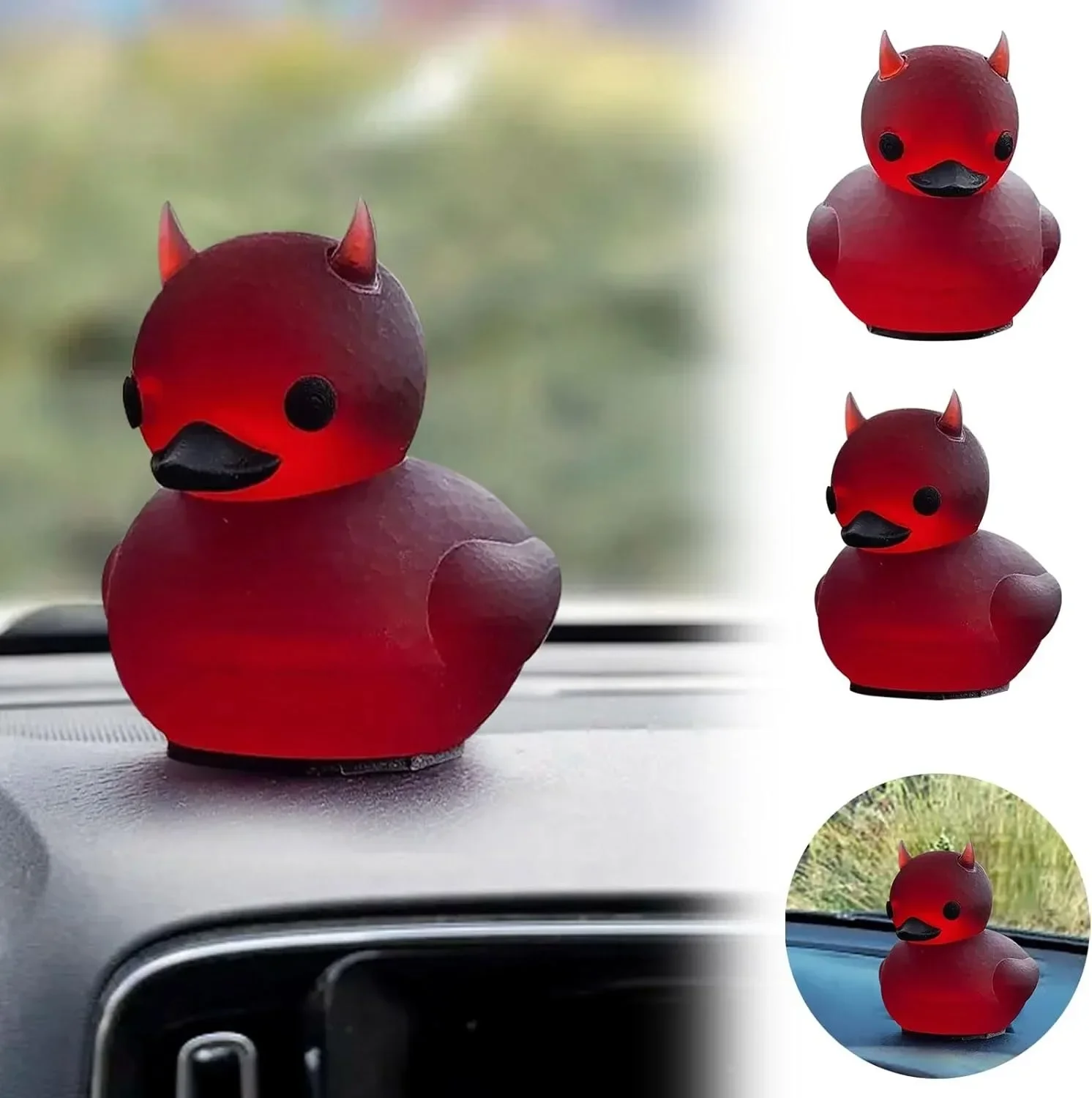 

Devil Ducky, Dark Satanic Duck Gothic Gifts, Car Decoration, Dashboard Duck Decoration, Car Dashboard Accessories