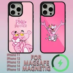 MOVIE P-Pink P-Panther  Phone Case For iPhone 11 12 13 14 15 Plus Pro Max Charging  Magsafe Magnetic Wireless Cover