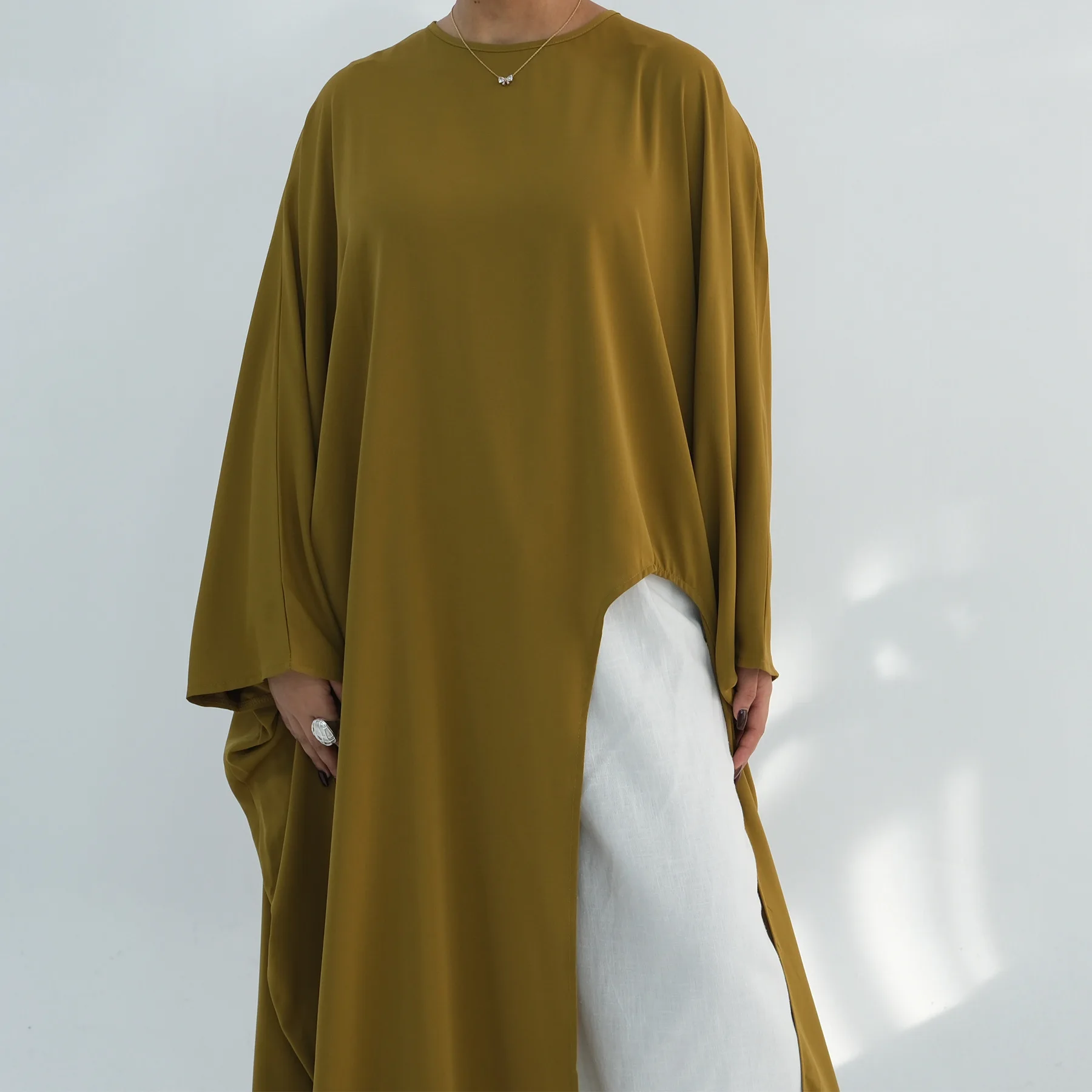 Eid oriente médio abaya muçulmano feminino irregular topos turquia dubai abayas vestido longo modesto kaftan ramadan robe femme islam roupas