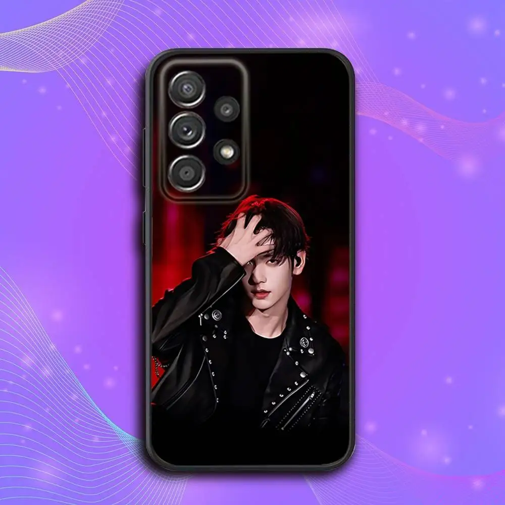حافظة هاتف C-Choi Magic Soobin Singer لهاتف سامسونج S 25,24,23,22,30,21,10,9,Ultra,Plus,Lite,FE,4,5G حافظة سوداء ناعمة
