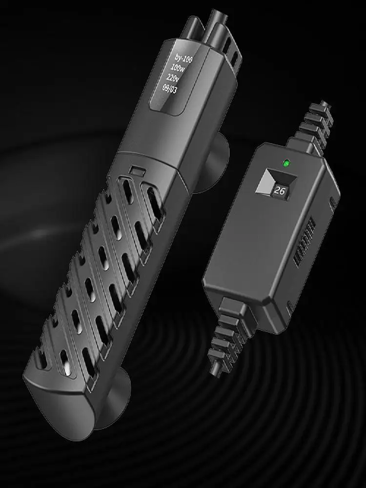 Chauffage Submersible pour Aquarium en verre de Quartz, faible niveau d'eau 30w-100w, chauffage pour réservoir de tortue, contrôle de température constante réglable