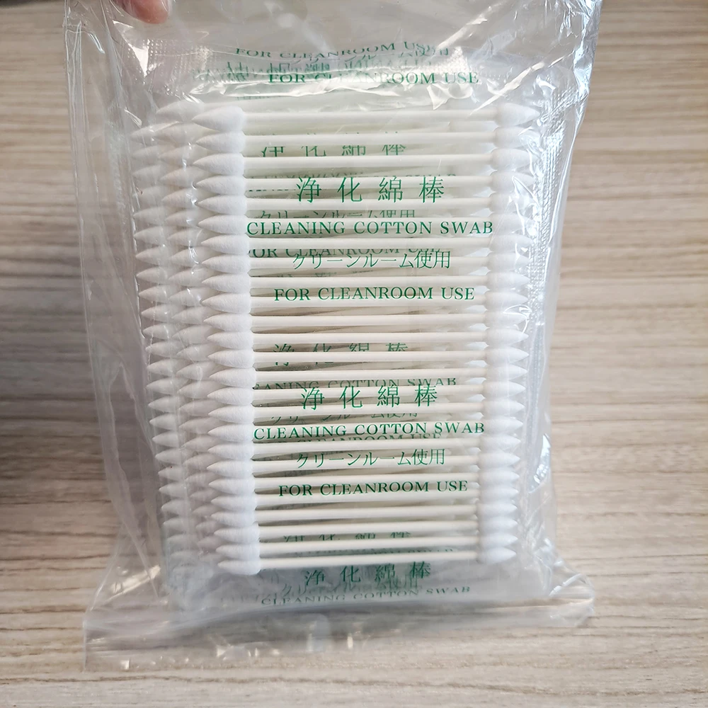 100PCS ไฟเบอร์ออปติกทําความสะอาด Sticks ไฟเบอร์ออปติก Swabs สําหรับ 1.25 มม./2.5 มม.LC/SC/FC/ST ตัวเชื่อมต่อเส้นใยเครื่องมือทําความสะอาด