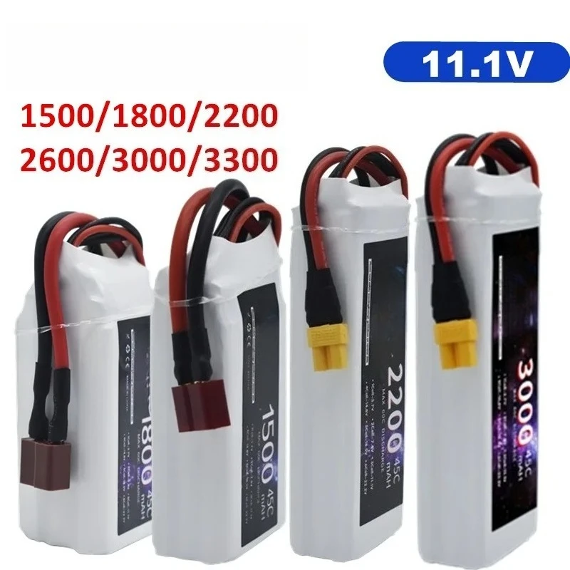 リポバッテリー 3S 1500mAh 1800mAh 220 - Drone Battery Li-Ion のレビューと価格