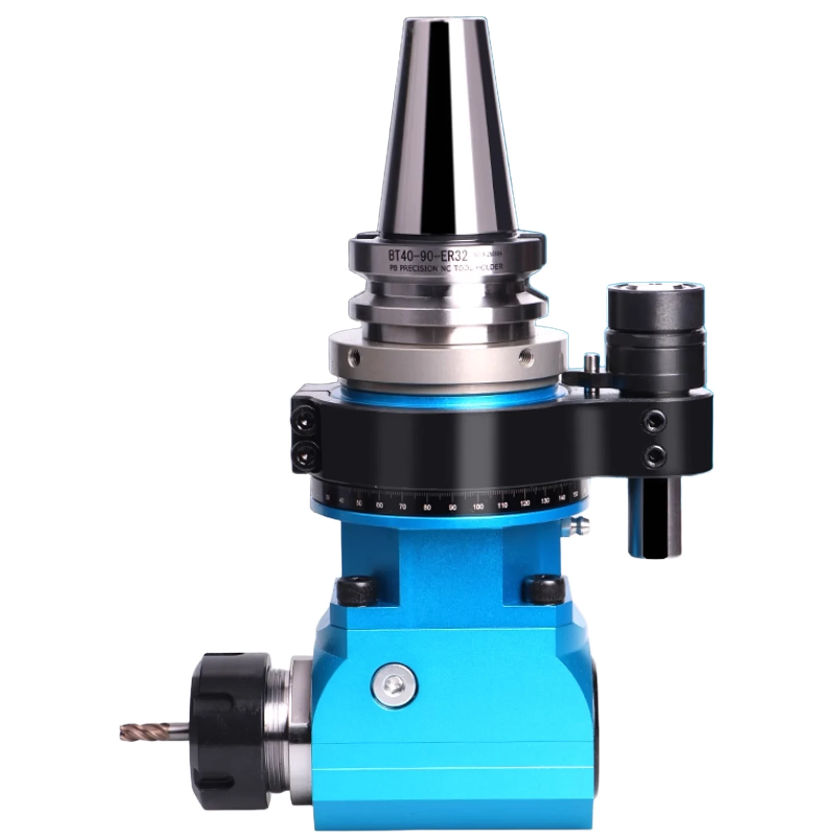 

90 Degree Fixed Angle Head CNC Milling Machine Center BT40 ER32 FMB27 Compatible BT Spindle For Human Machine Tools Accessories