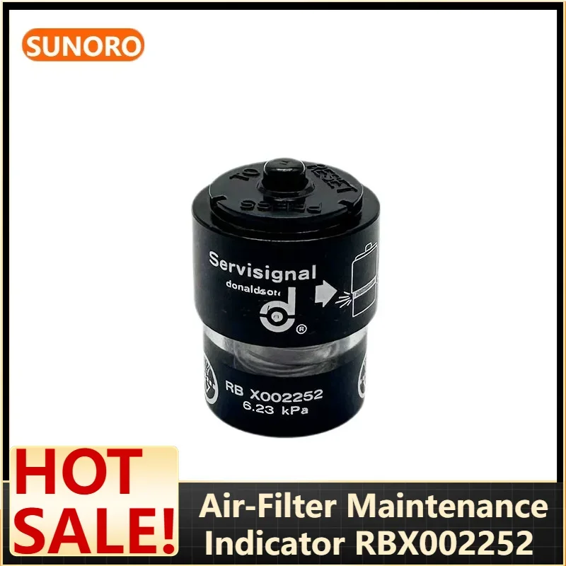 Air-Filter Maintenance Indicator RBX002252 – 24V Service Gauge for Portable Compressors, Plug-and-Play