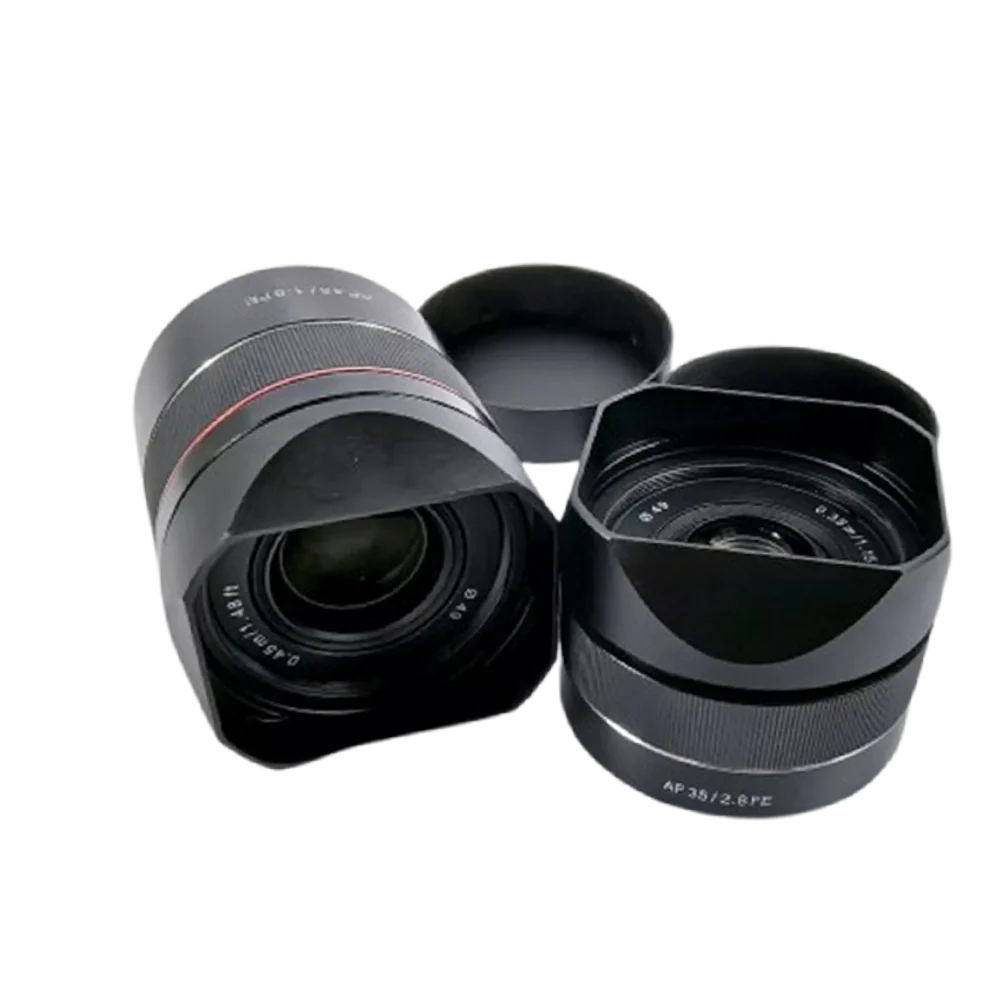 

Square Metal Lens Hood with Cap for Samyang AF 45mm F1.8 & 35mm F2.8 FE - Durable Anti-Glare Camera Accessory