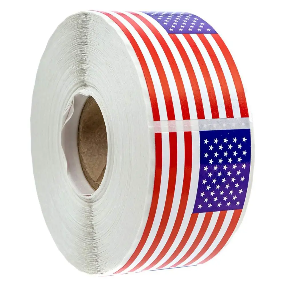 50-250pcs USA Patriotic Sticker American Flag Stickers For Notebooks Cards And Scrapbooking Office Stationery Sticker