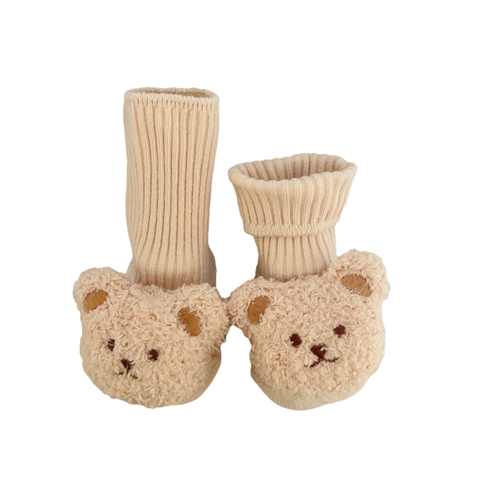 

New Fashion Baby Socks Cartoon Bear Long Knitting Spring Fall Winter Anti Slip Socks Infant Socks 0-12 Months Hot Sale