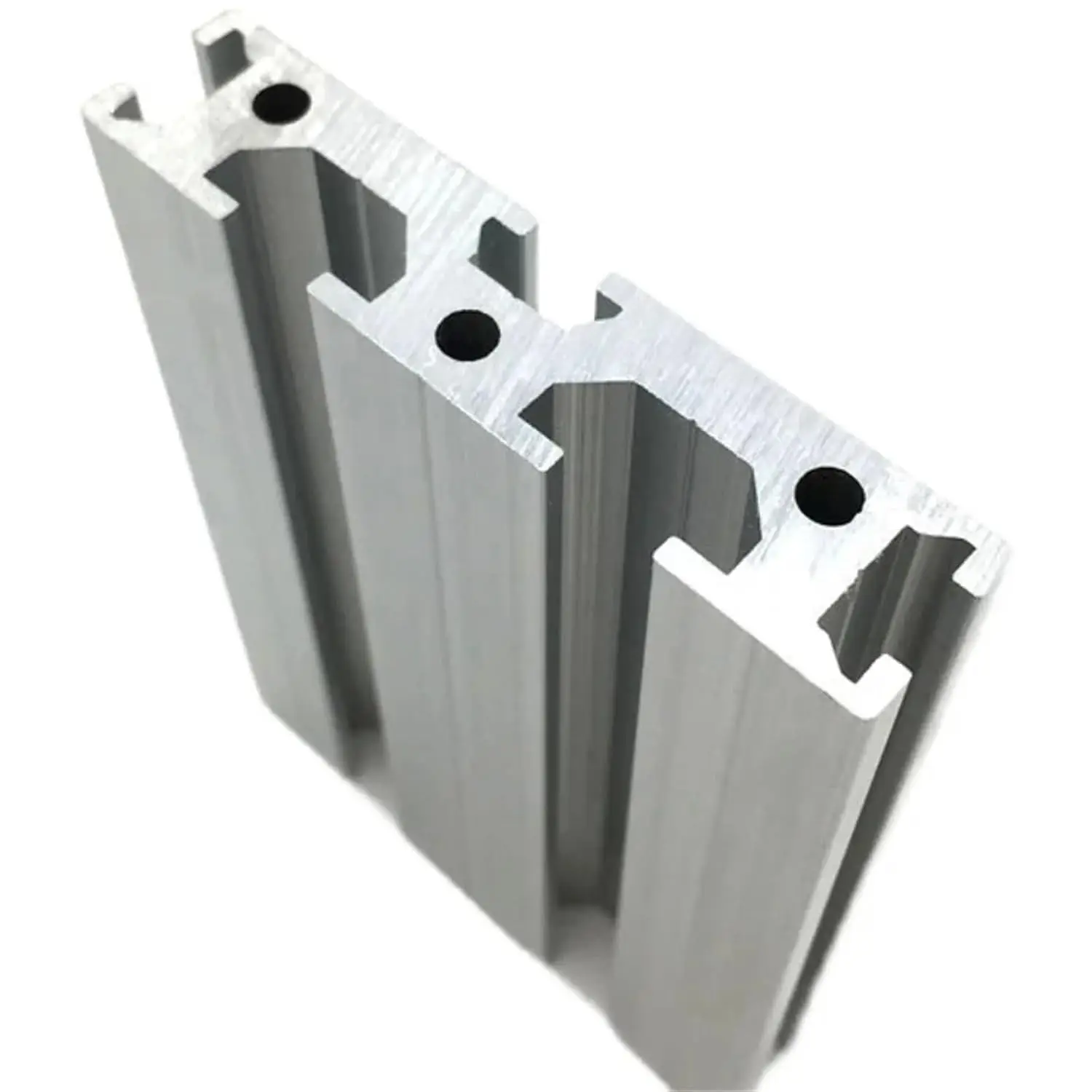 2pcs 1570 Aluminum Extrusion Profile 15x70mm Silver Anodized Square Tubes Rail Frame for Guardrails Furniture Frameworks Framewo