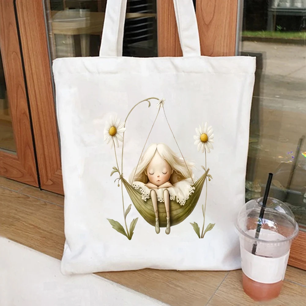 Forest Flute Elf Canvas Tote B - đánh giá và giá Canvas Tote Designer