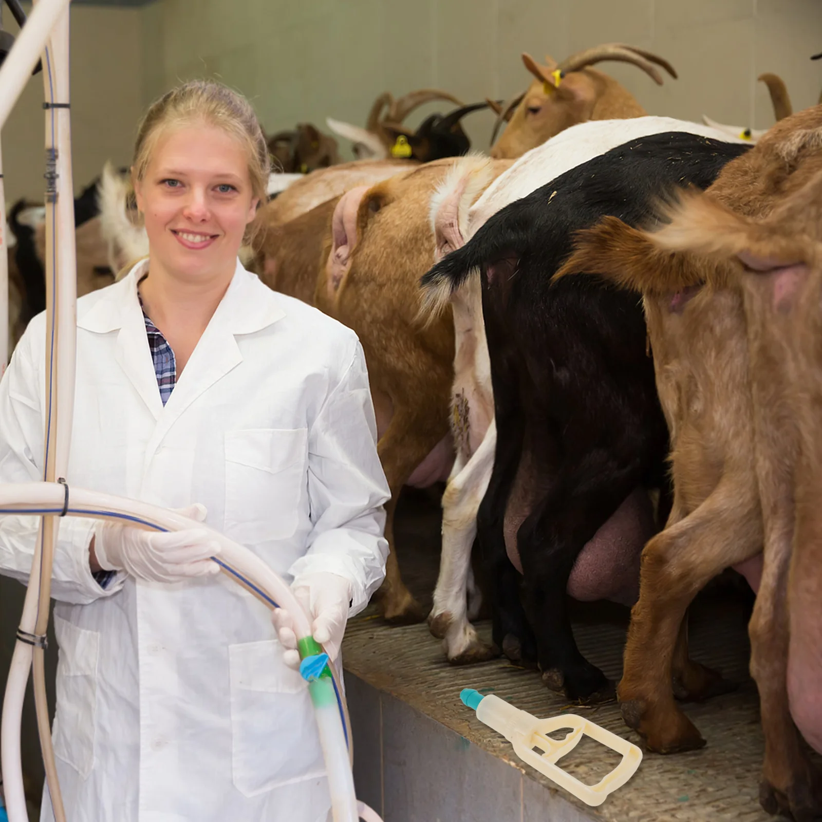 

2Pcs Manual Milking Pump Goat Cow Sheep Portable Hand Milker Machine Part Accessory Milk Collection Device Efficient Milking