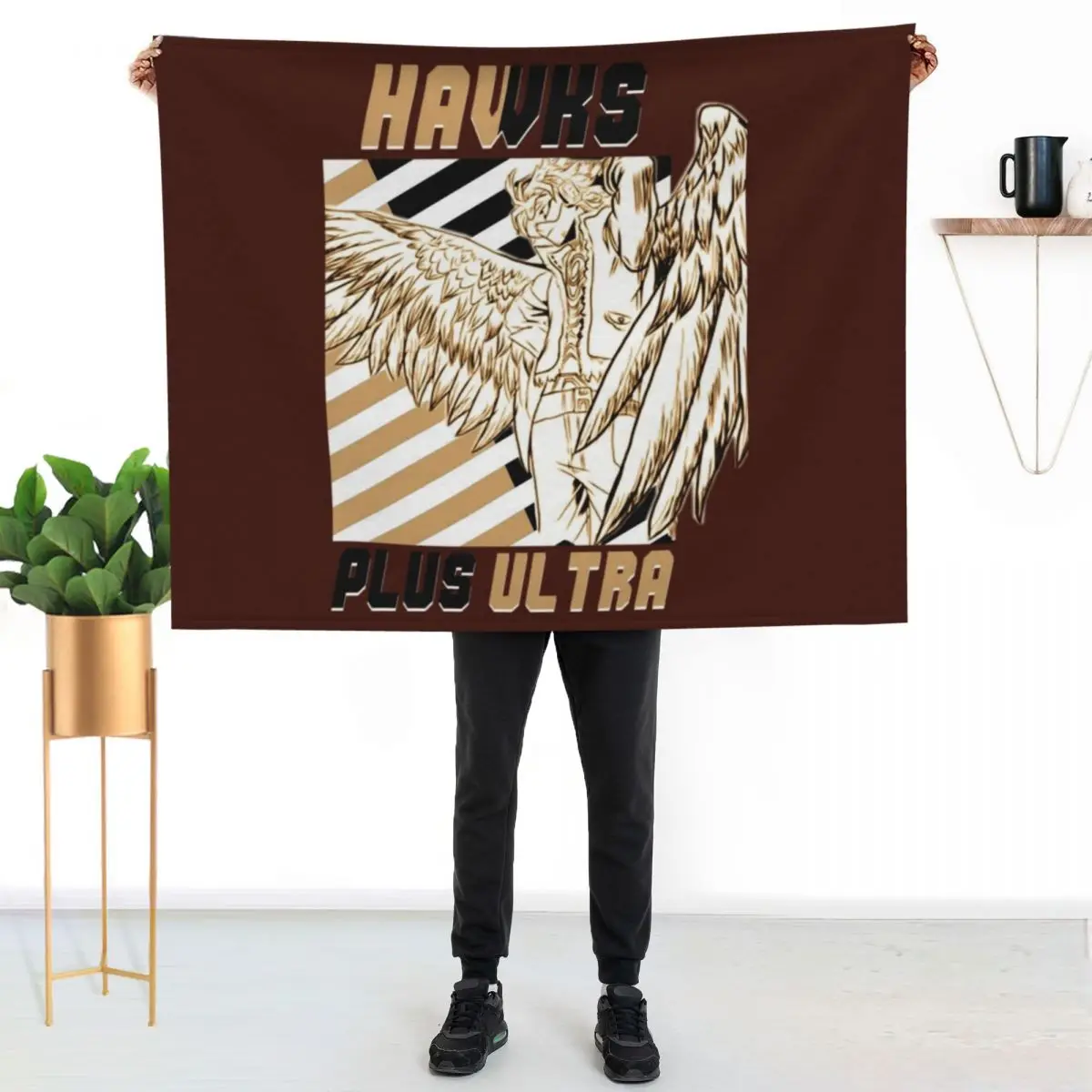 

Keigo Takami (Hawks) PLUS ULTRA \t \t Throw Blanket Warm Napping Blanket for Office Couch Bed