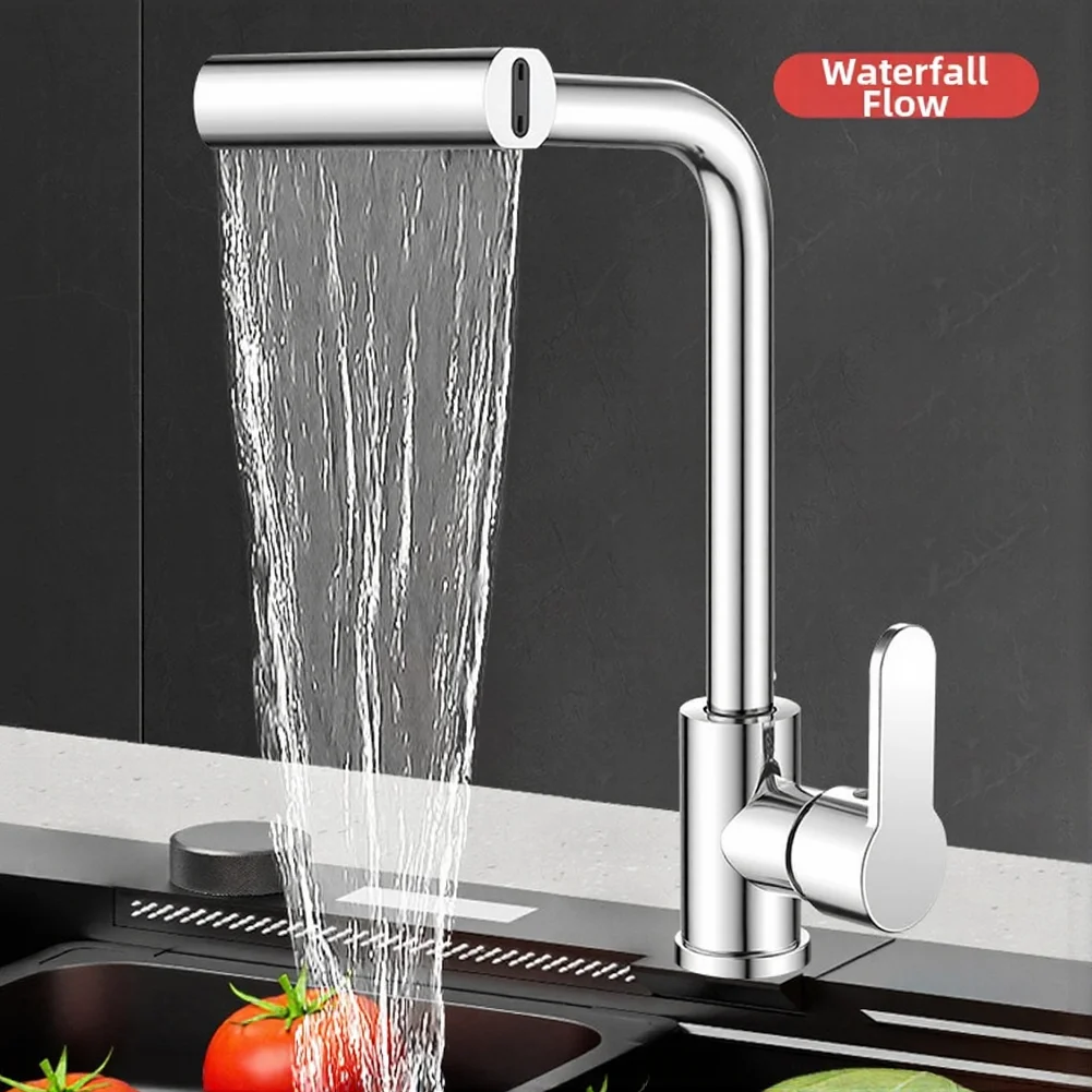 

Multi Function Kitchen Sink Tap with Waterfall Rain Aeration Mist Spray and 360 Degree Swivel for Full Maneuverability