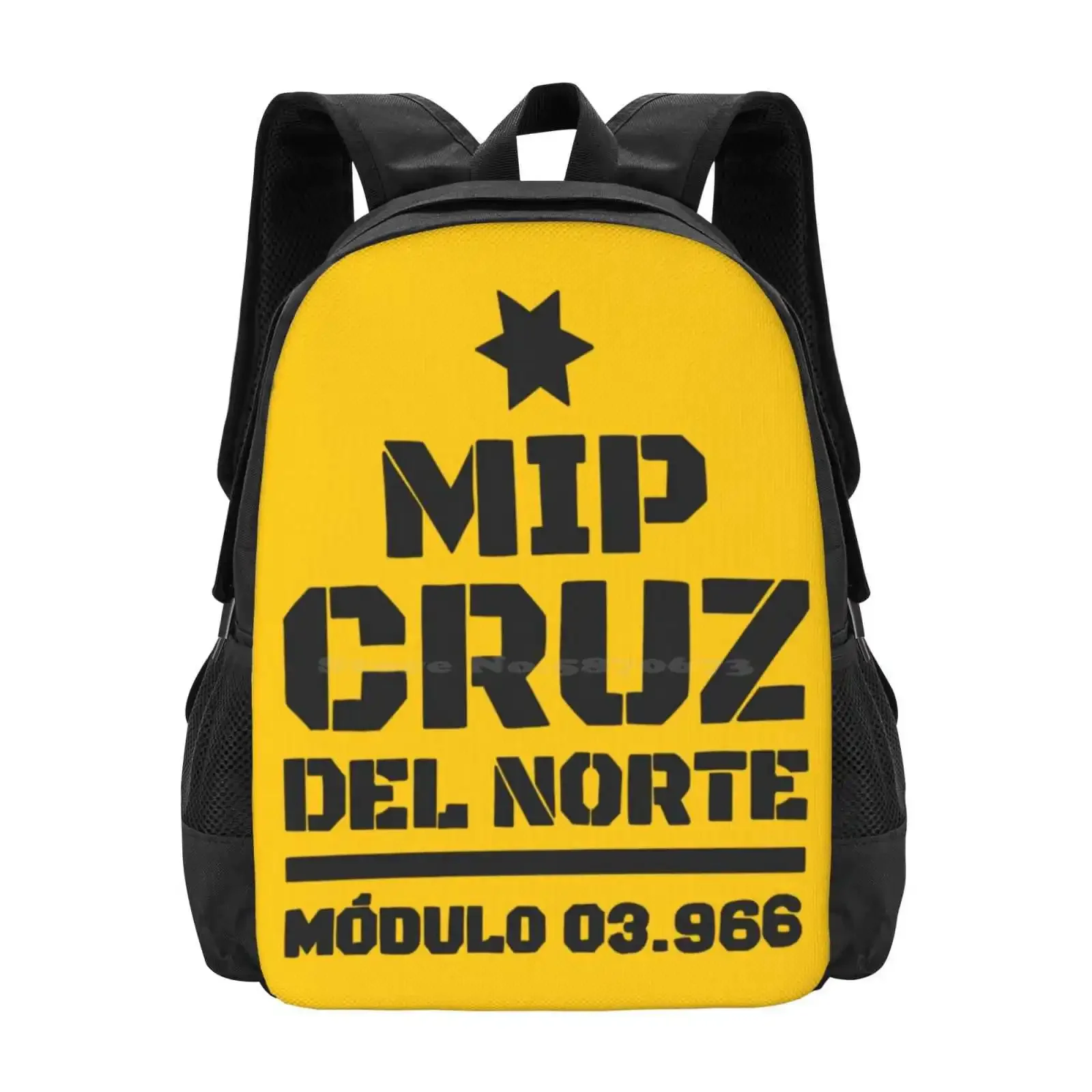 

Vis A Vis Pattern Design Bagpack School Bags Carcel Orange Black Yellow Vis A Vis Jail Girl Women Woman Lesbian Lgtb Prision