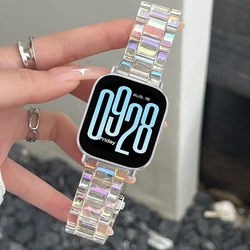 22mm Transparent Resin Strap For Redmi Watch 5 Active Smartwatch Bracelet Correa For Redmi Watch 5 3 Lite Lightweight Sport Band