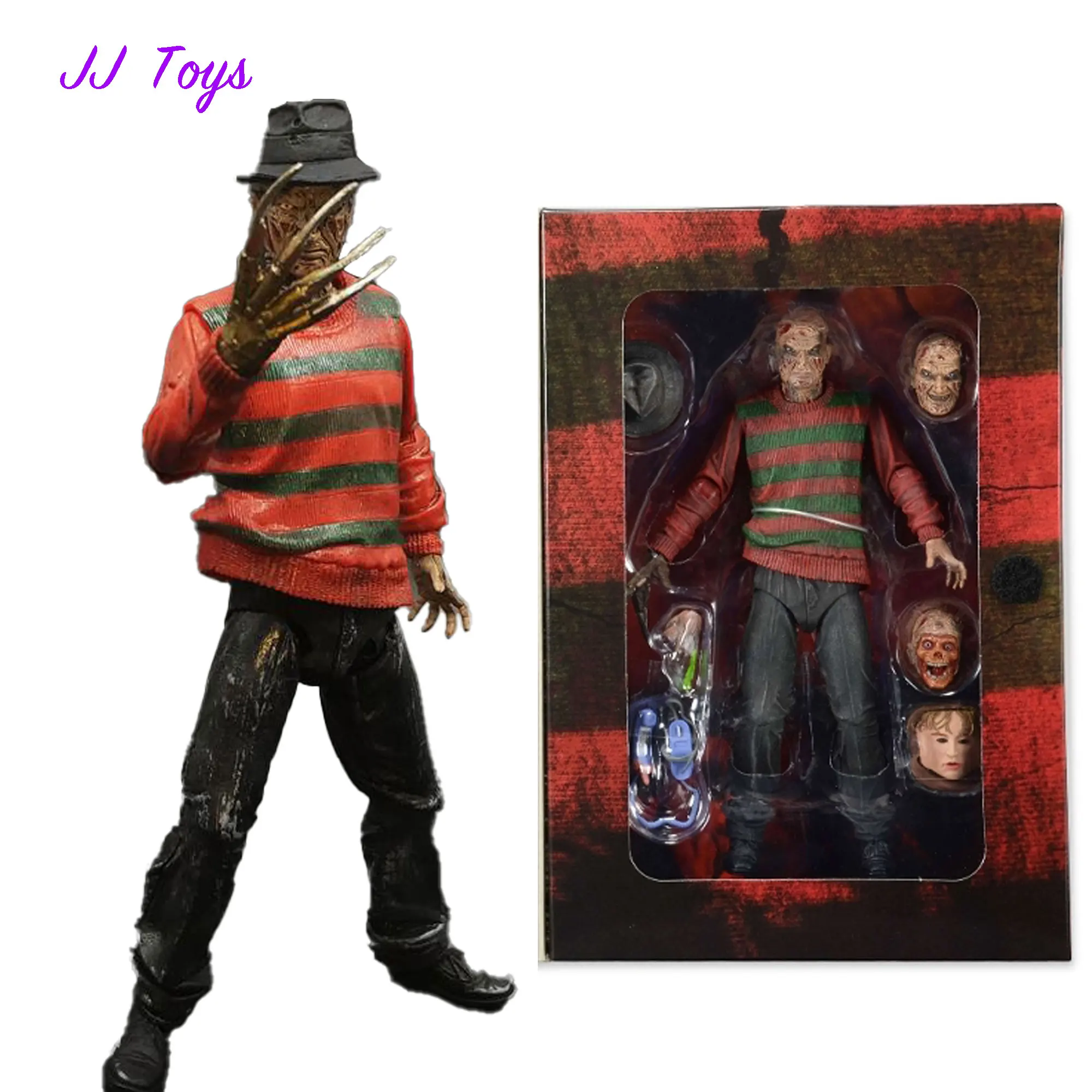 16cm 할로윈 선물 영화 피규어 엘름 스트리트의 악몽 액션 피규어 프레디 스태츄 모델 인형 컬렉션 장난감 선물