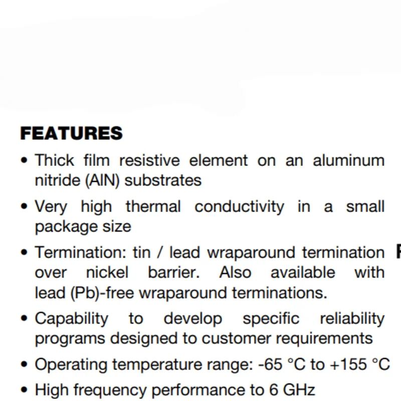 RCP0603W100RGEB Thick Film Resistor 100Ω ±2% 1.5W