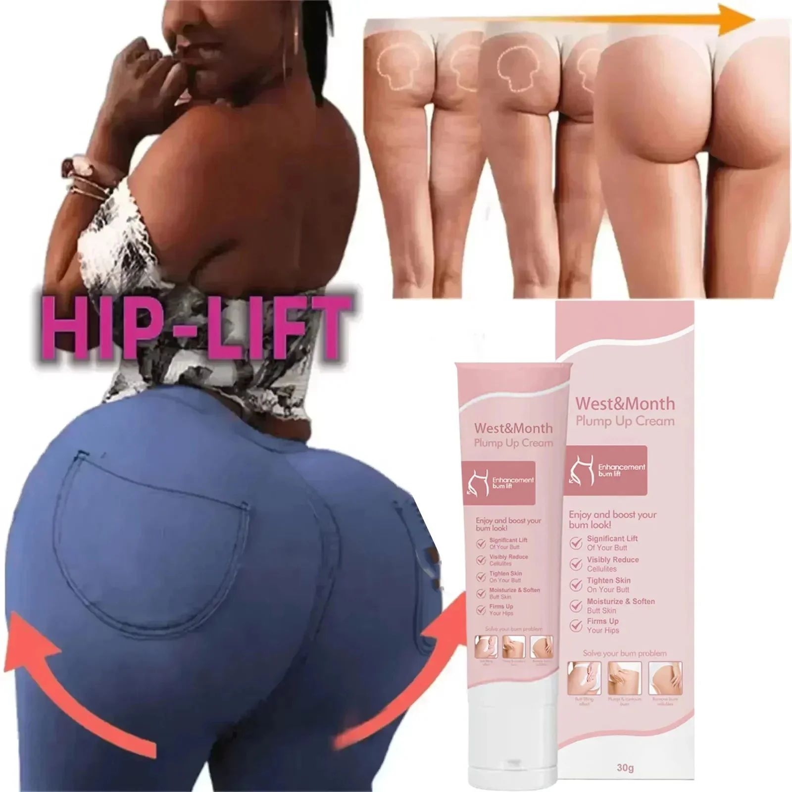 Buttock enlarge Butt Enhancement Cream Butt Lift Up Firming Big Ass Enhancer Hip Growth Tighten Shaping Sexy Body Care For Women