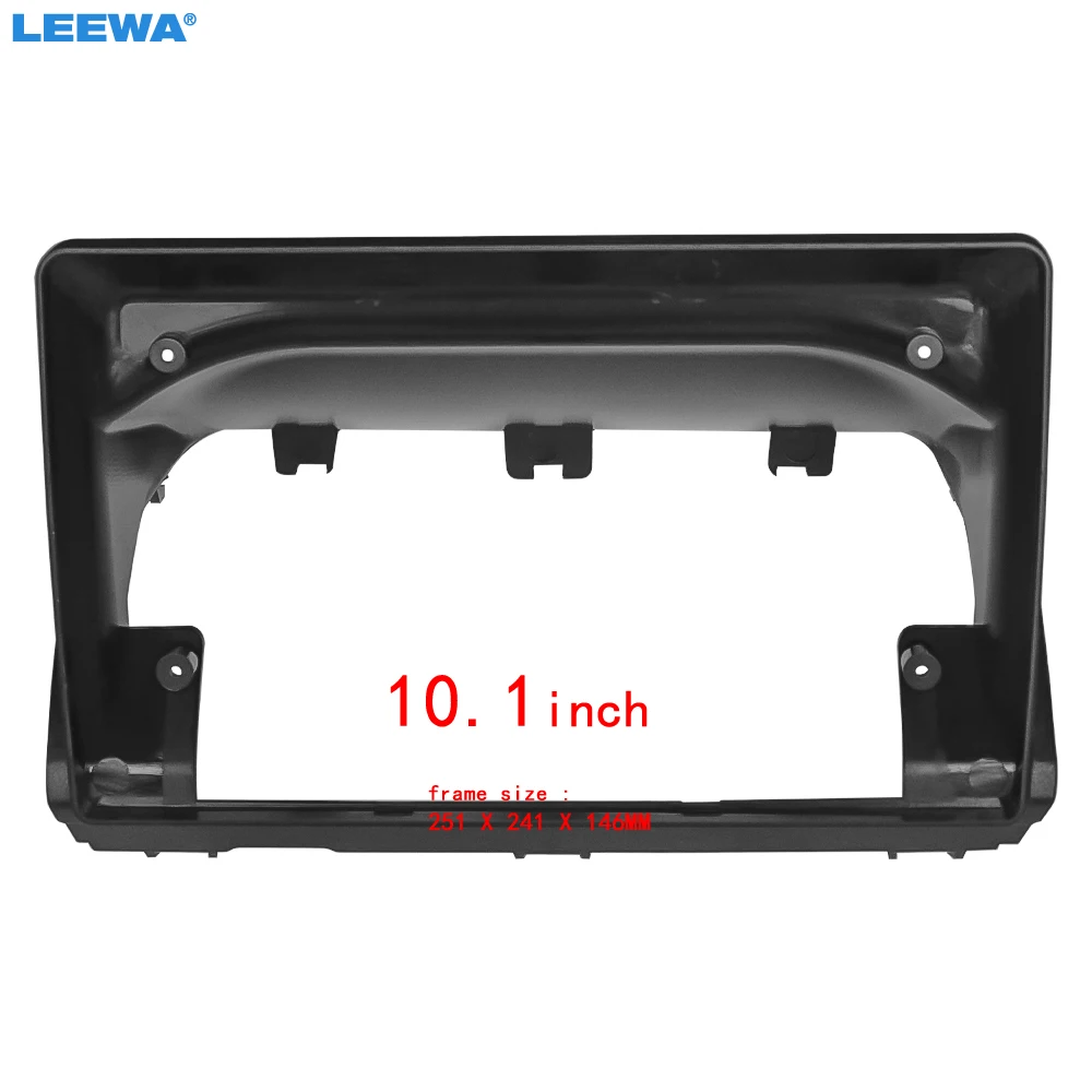 

LEEWA Car Audio 10.1" Big Screen Dash Fascia Panel Frame Kit Adapter For Renault Sandero 2021 (LHD) Radio Dash Frame #CA5617