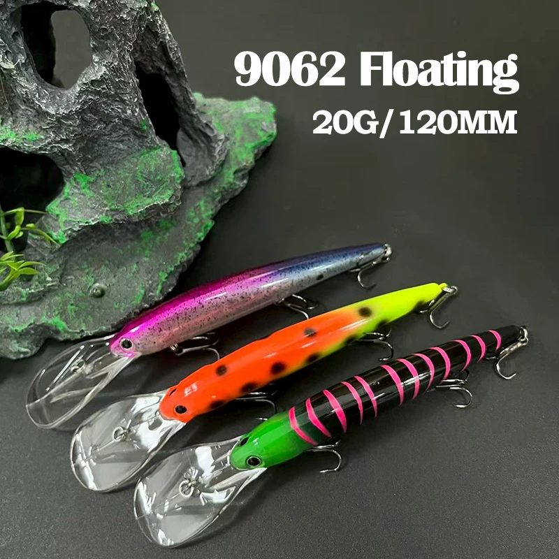 

20g Deep Diver Fishing Lures 120mm Artificial Bait Pesca Saltwater Bandit Walleye Trolling Bait Bass Zander Carp Fishing Tackle