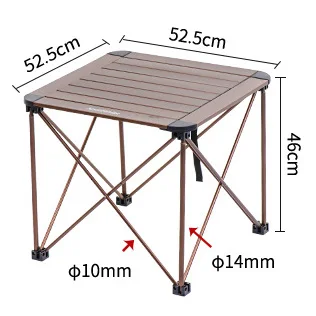 China Wholesale Aluminum Alloy Bracket Is Sturdy And Durable Portable Lightweight Small Compact Outdoor Folding Camping Table