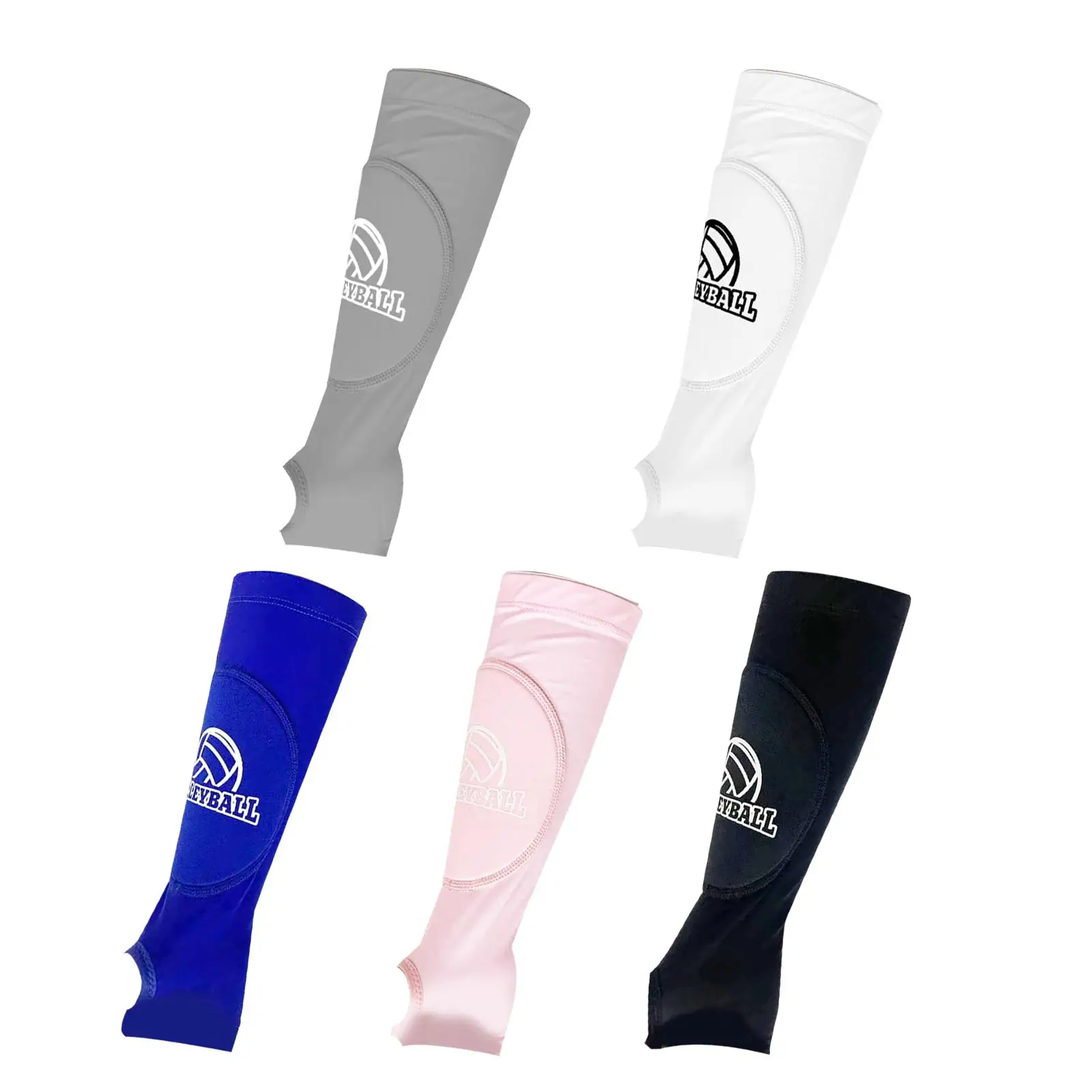 2 Pieces Volleyball Arm Sleeve Gloves Basketball Wrist Support for Cycling