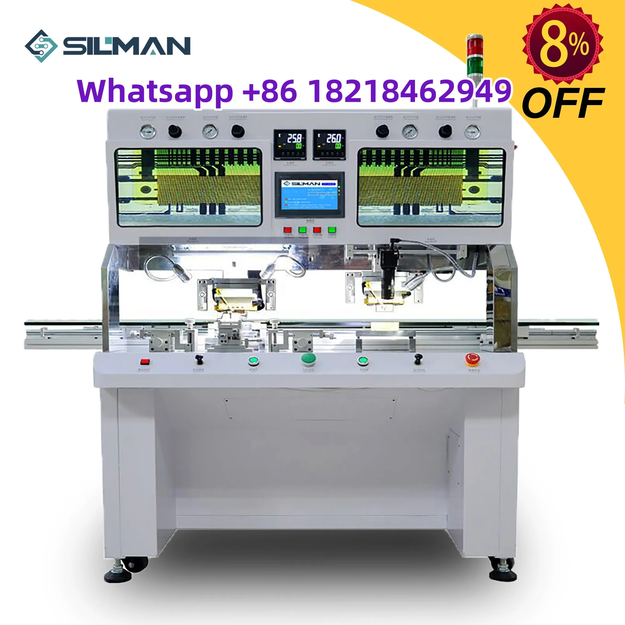 Silman ST-100DW ACF COF Bonding Machine Lcd Flex Cable Repair Machine For Repairing TV Screen Laptop Display COF PFC Problem