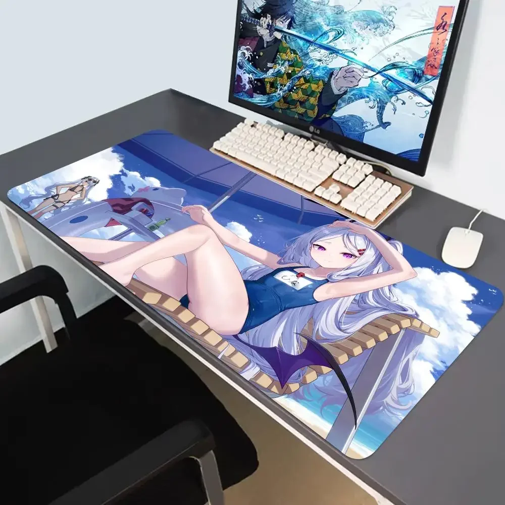 Blue Archive Non-Slip Rubber Mouse Pad Lock Edge Mousepads  Cute Sorasaki Hina Gamer play mats for notebook PC computer