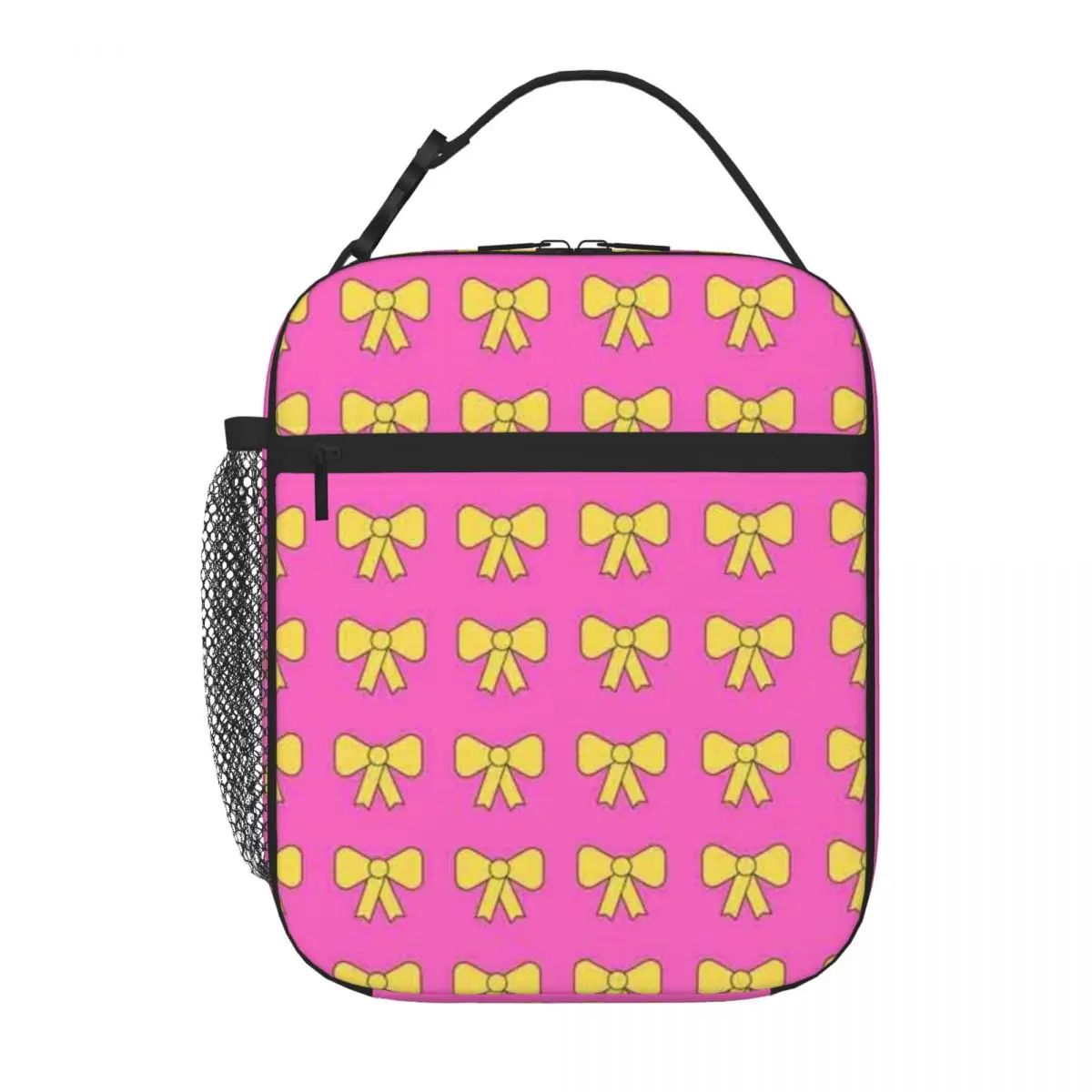 Bestselling Pink Bow Pattern Cute Gift For Girls  Everyday Accessories Geometric Work Lunch Bag School Break Time Lunch Box Bag