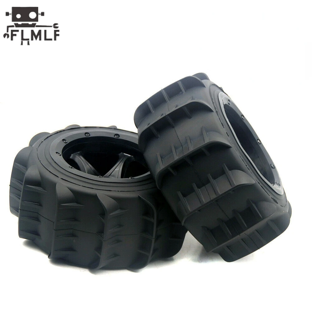 Rc Car Desert Wheel Tyre Set ( Front and Rear Same )  Fit 1/5 HPI ROFUN ROVAN KM BAJA 5B 5T 5SC Kraton 8s Losi DBXL-E 2.0 Parts