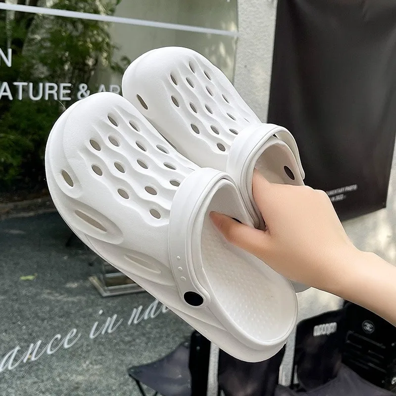 

EVA hole shoes neutral garden shoes parent-child couple beach shoes slippers non-slip bag head