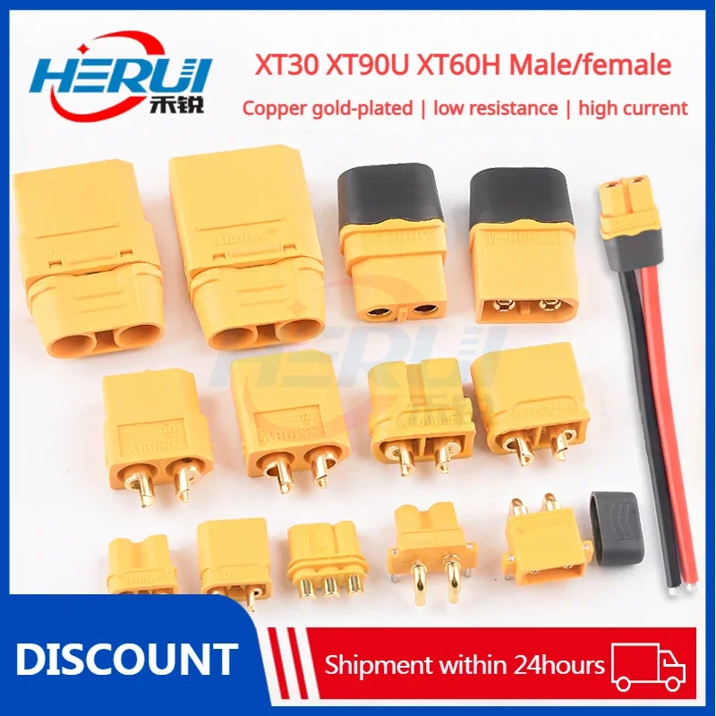 5pcs xt60 connector  MR30/XT60 Plug male/female XT30 XT90U XT60H Test  High current model plane