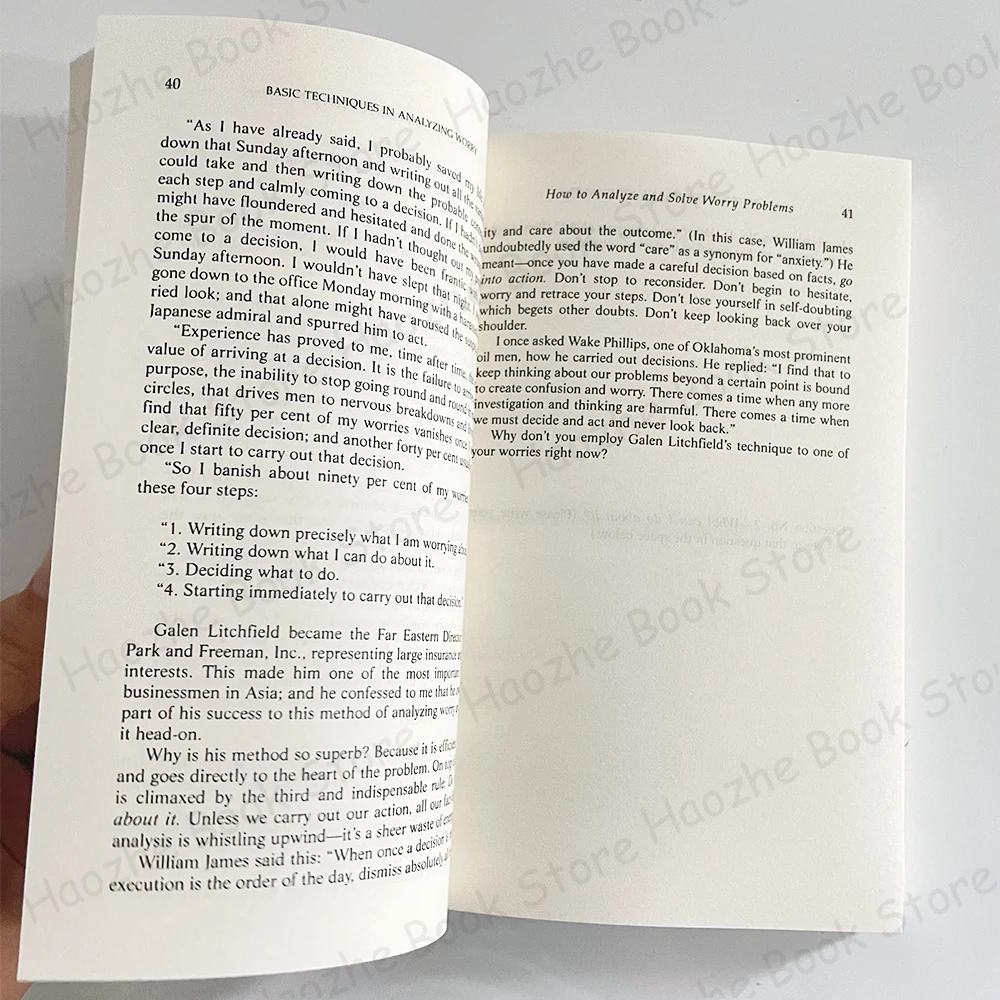 Imagem -06 - English Book For Construction Worry by Dale Como Parar de se Preocupar e Começar a Viver Métodos Testados Pelo Tempo Gerenciamento de Estresse