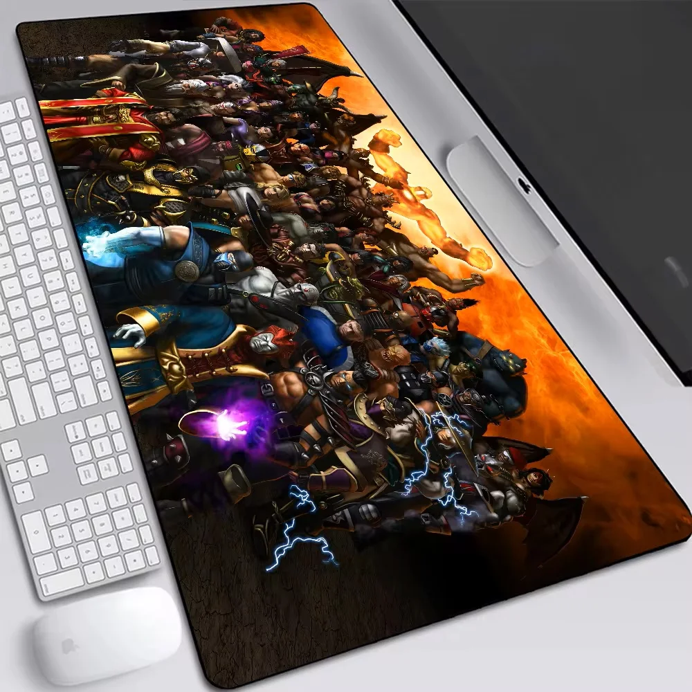 Mortal Kombat Large Gaming Mouse Pad Computer Laptop Mousepad Keyboard Pad Desk Mat PC Gamer Mouse Mat Silicone Office Mausepad